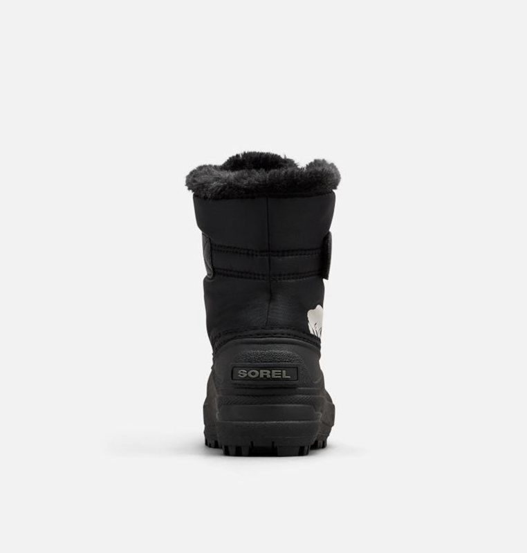 Kids Snow Boots Black - Sorel Childrens Commander™ - 763-FAZESK